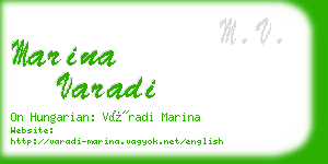 marina varadi business card